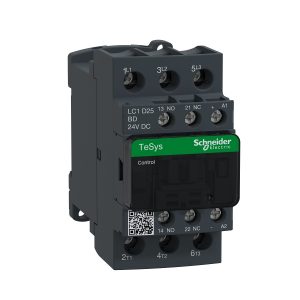 CONTATORA TRIPOLAR 25A 1NA+1NF 24VCC TESYS D SCHNEIDER LC1D25BD