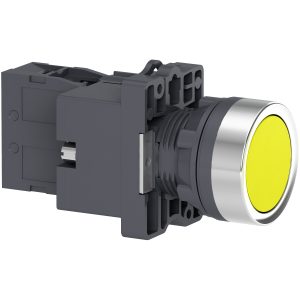 XA2EW35B1 - Botão 22mm Plástico Iluminado LED 24 VCC/VCA Amarelo 1NA Schneider
