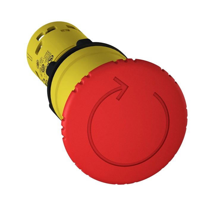 XB7NS8444 - Botão de Emergência Schneider 22mm 2NF - Facecontrol ...