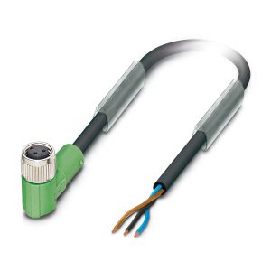 Cabo Sensor 1446320 Phoenix Conector M8 3 Pinos 3m 90º Fêmea