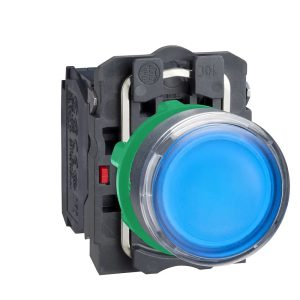 BOTÃO 22MM PLÁSTICO LUMINOSO LED 24VCA CC 1NA AZUL SCHNEIDER ELECTRIC - XB5AW36B5
