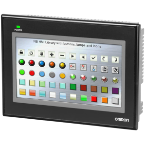 IHM SÉRIE NB DE 7" COLORIDA E PORTA ETHERNET OMRON - NB7W-TW01B
