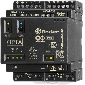 CLP RELÉ LÓGICO PROGRAMÁVEL OPTA 12...24 VDC - ADVANCED 8A0490248320 FINDER 8A.04.9.024.8320